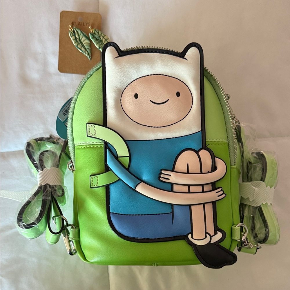 Adventure Time Green Backpack - Picture 2 of 4